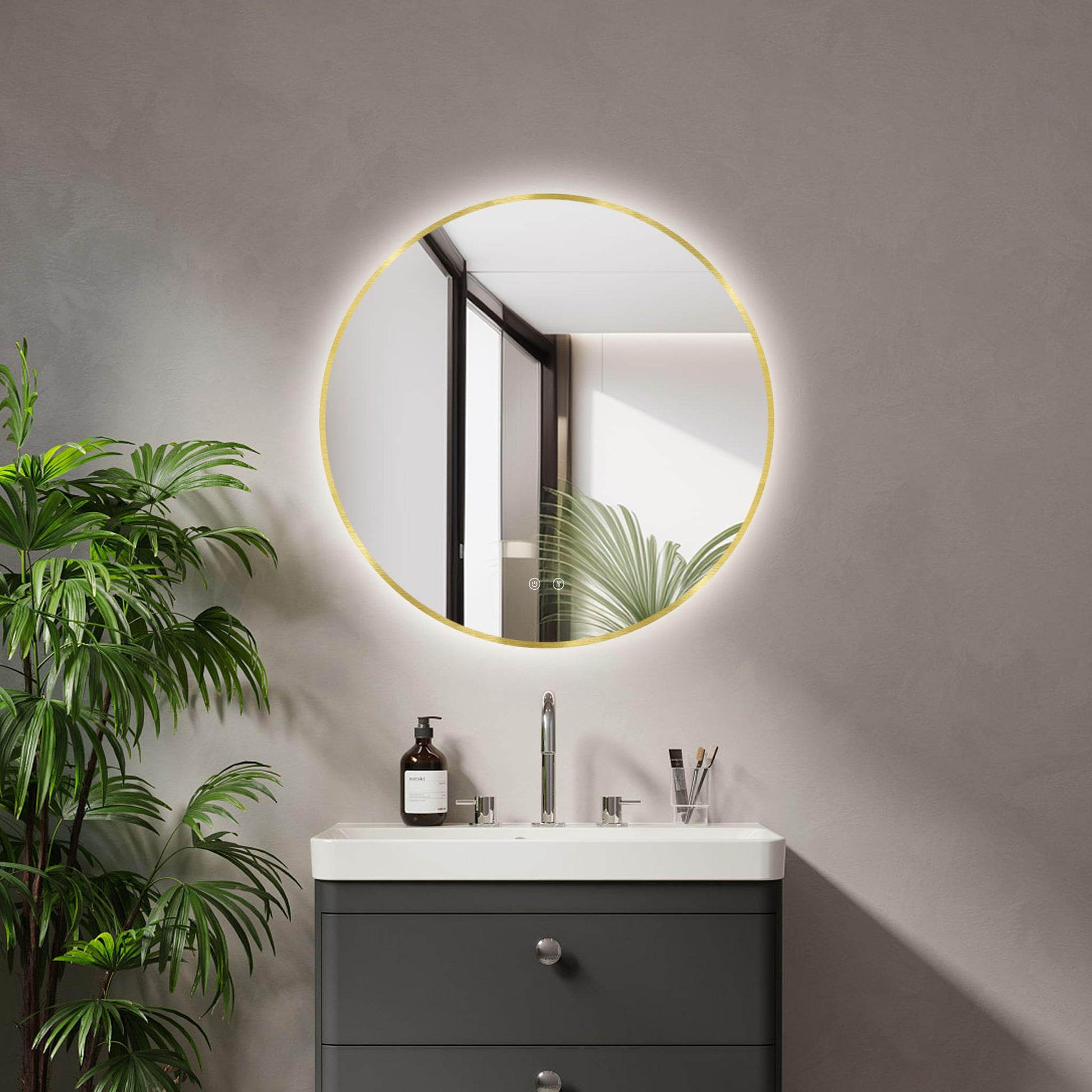 Oglindă LED Ares Gold