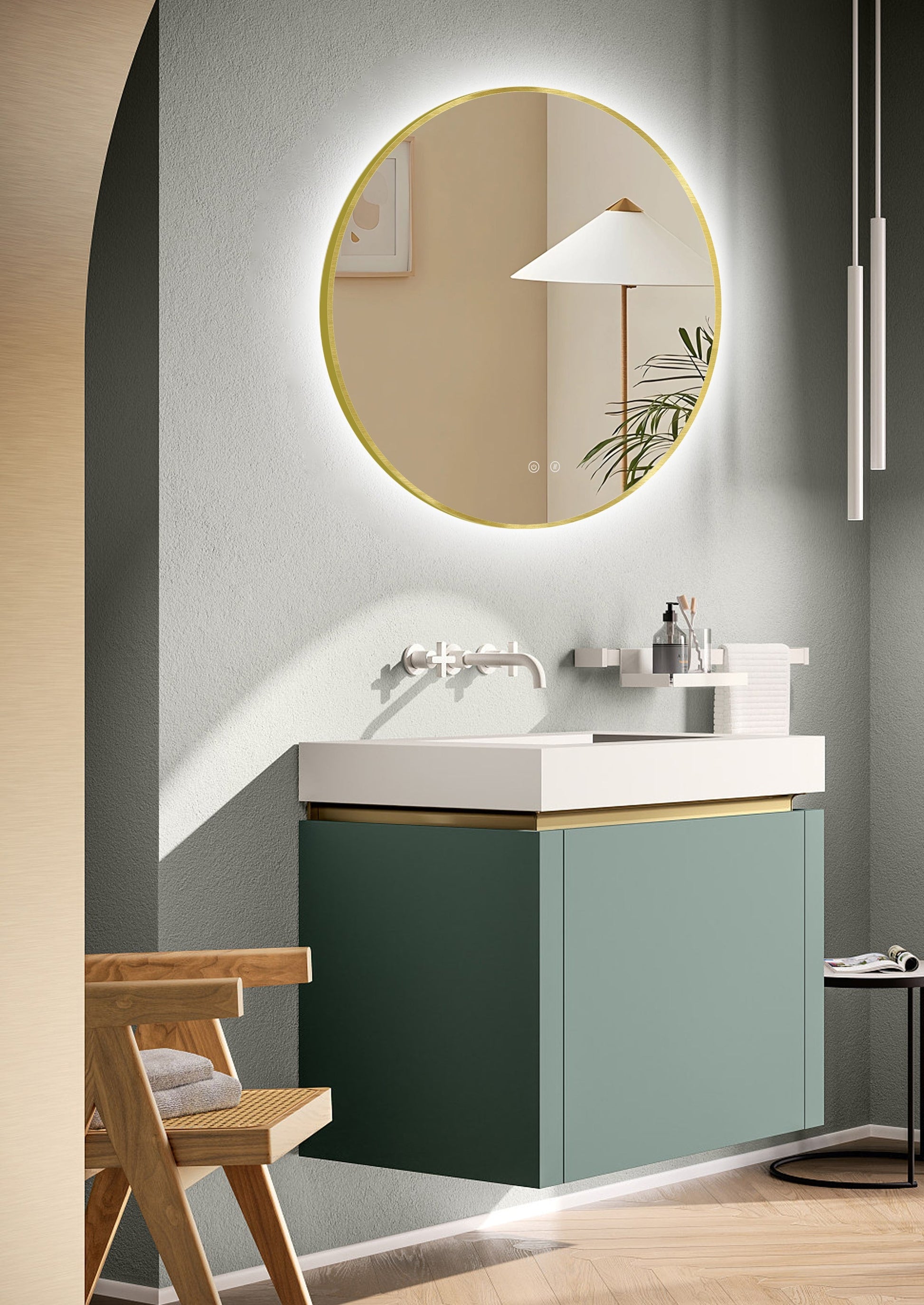 Oglindă LED Ares Gold