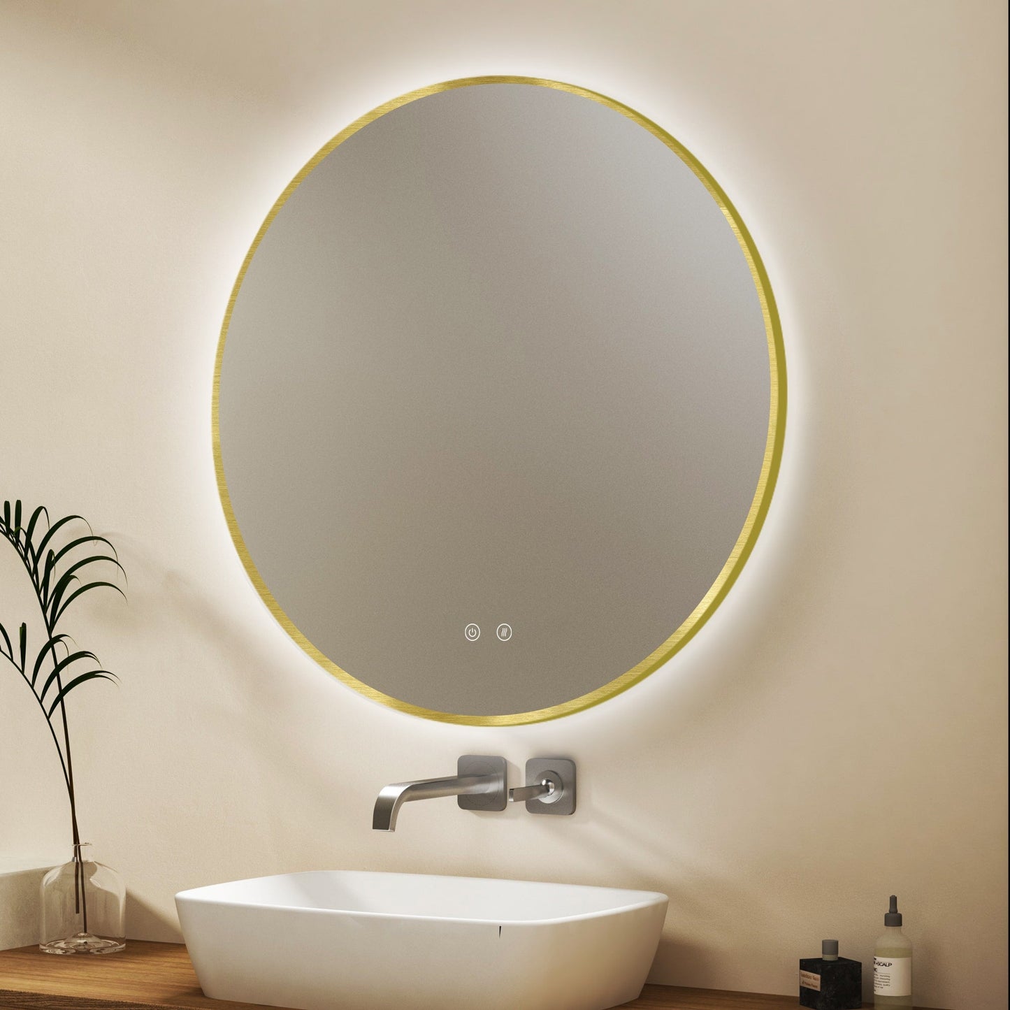 Oglindă LED Ares Gold