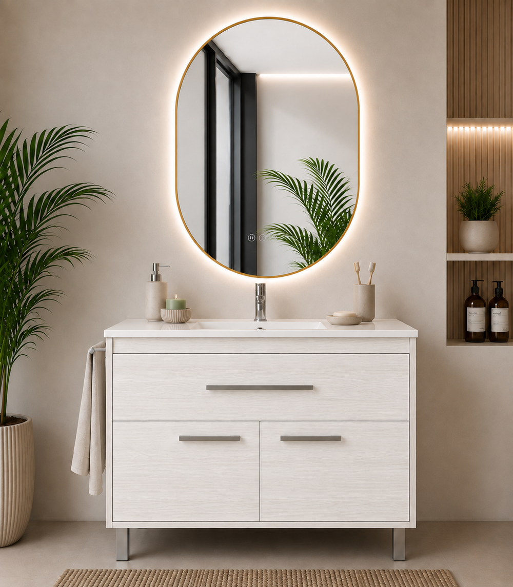 Mobilier de baie BAHIA cu lavoar · Alb nordic