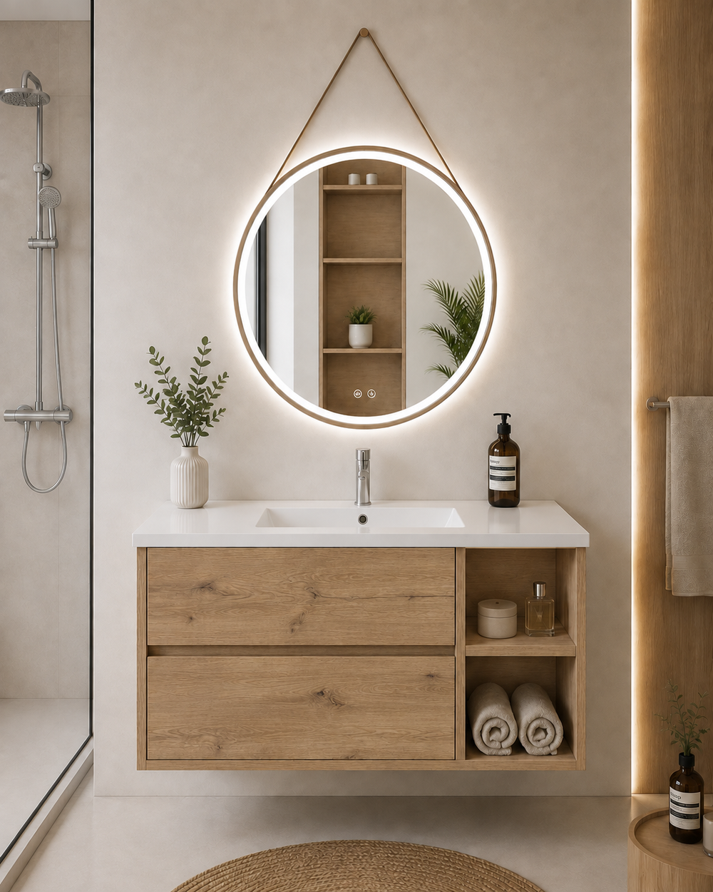 Mobilier de baie Zeus cu lavoar · Estepa