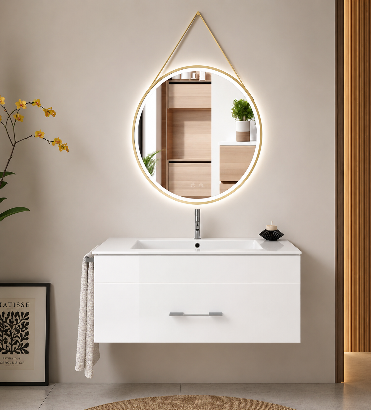 Mobilier de baie FLORENCIA cu lavoar