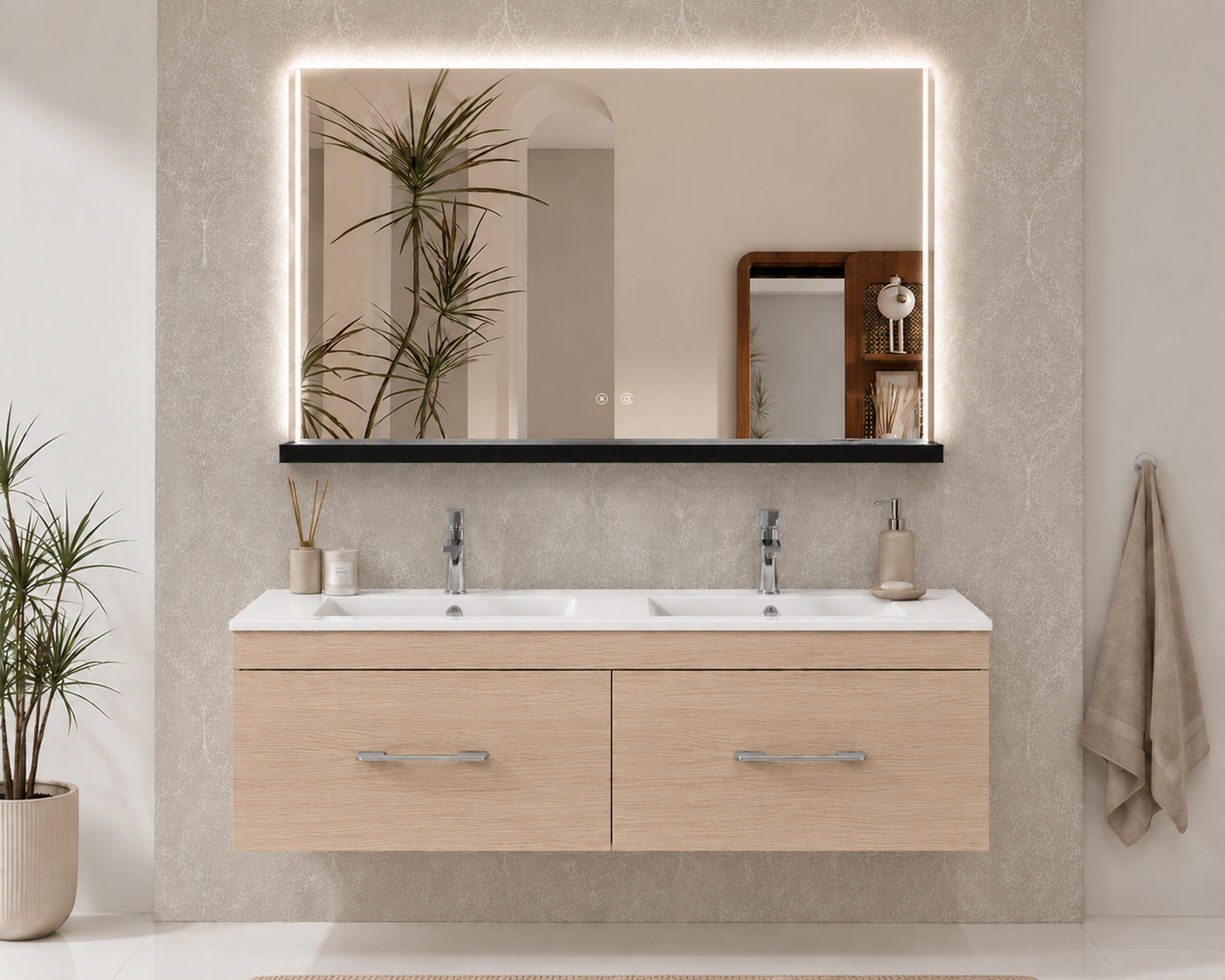 Mobilier de baie FLORENCIA cu lavoar