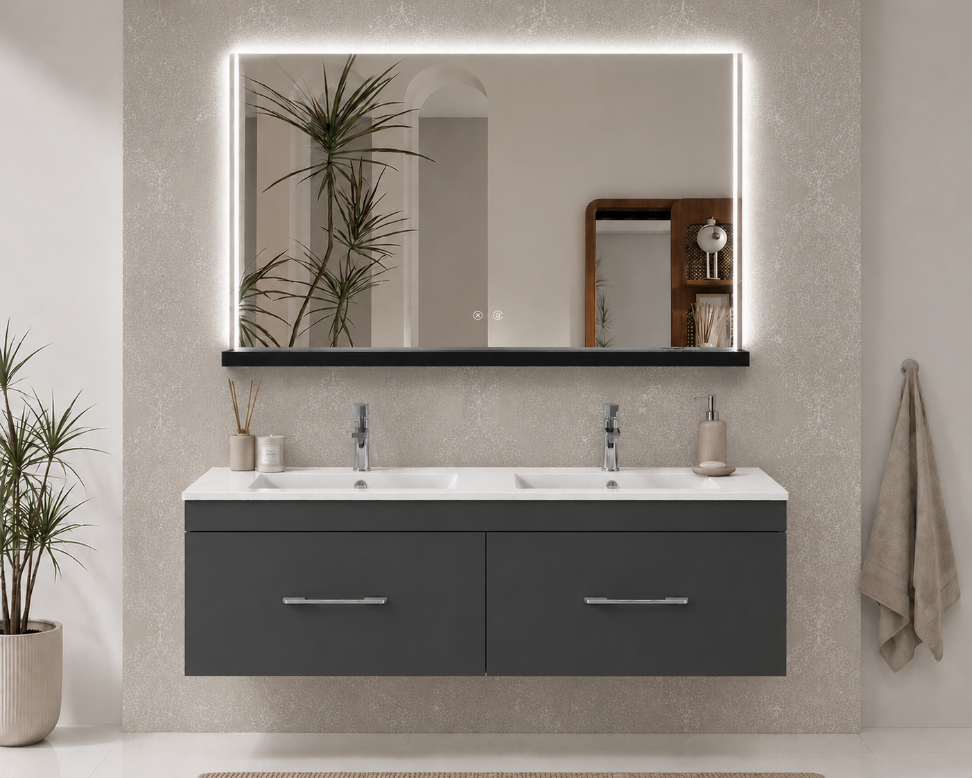 Mobilier de baie FLORENCIA cu lavoar