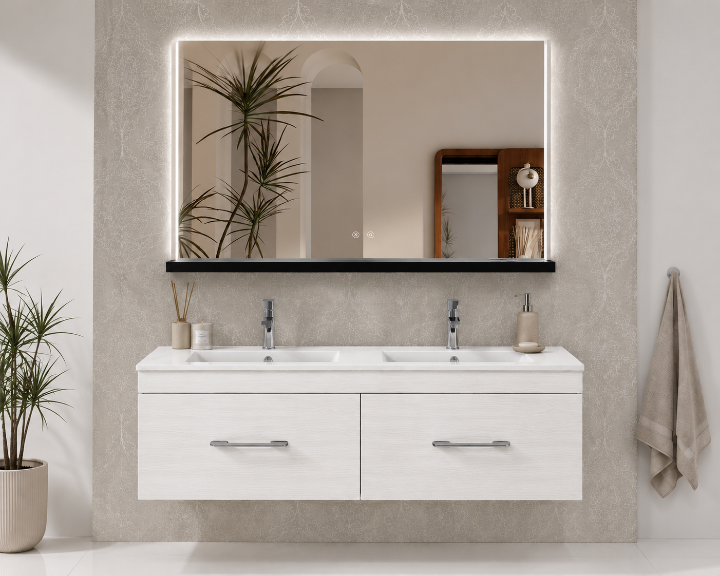 Mobilier de baie FLORENCIA cu lavoar