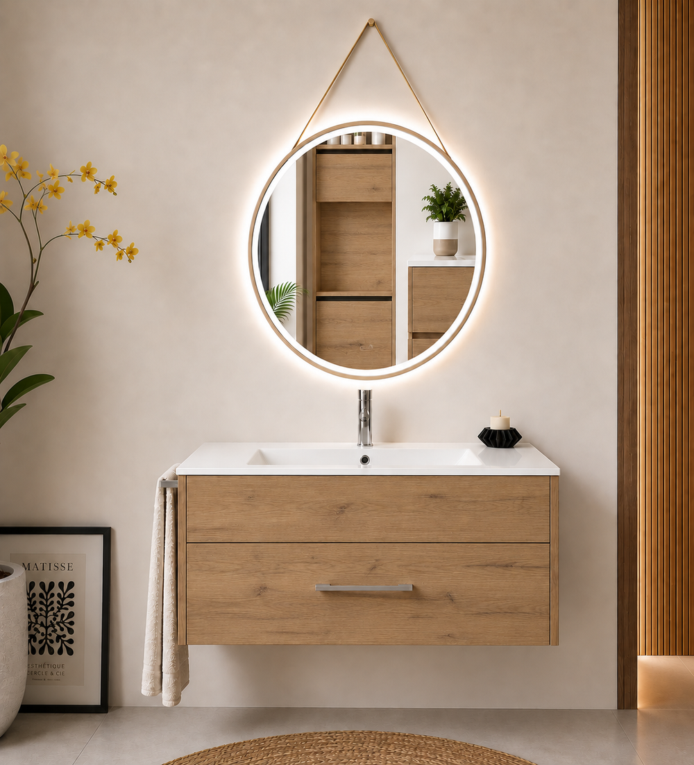 Mobilier de baie FLORENCIA cu lavoar · Estepa