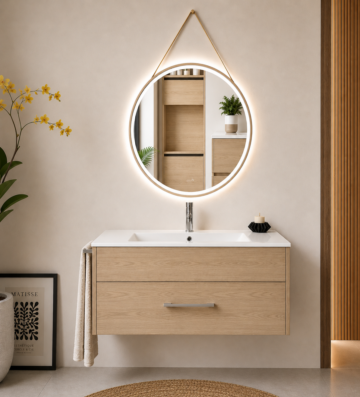 Mobilier de baie FLORENCIA cu lavoar