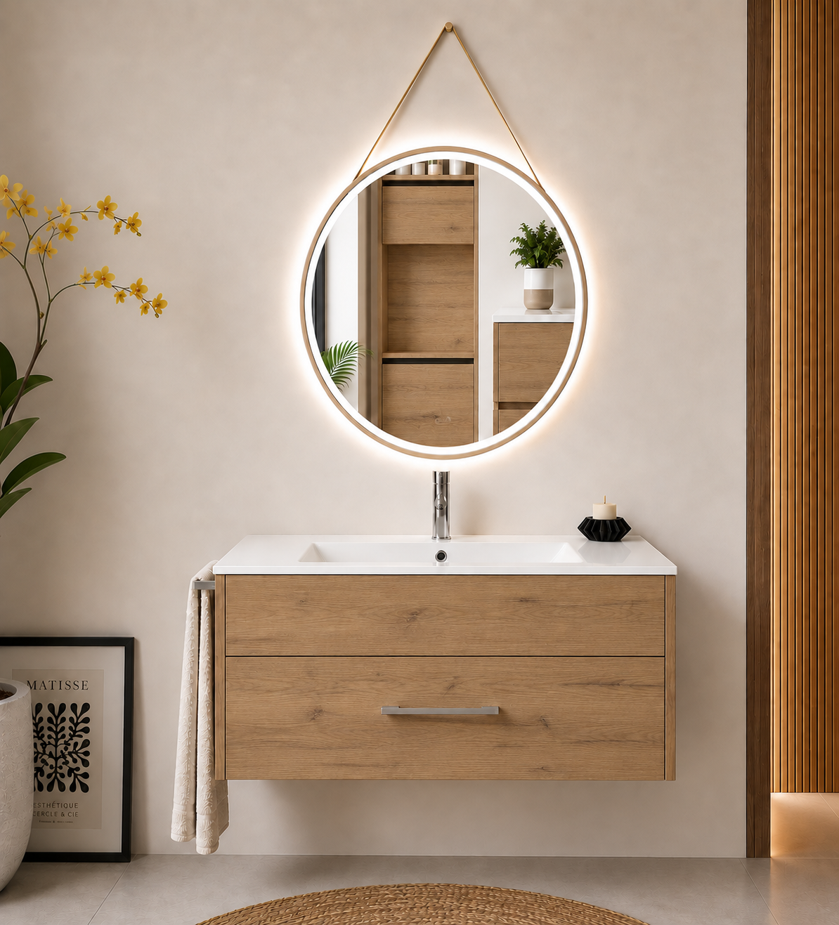 Mobilier de baie FLORENCIA cu lavoar