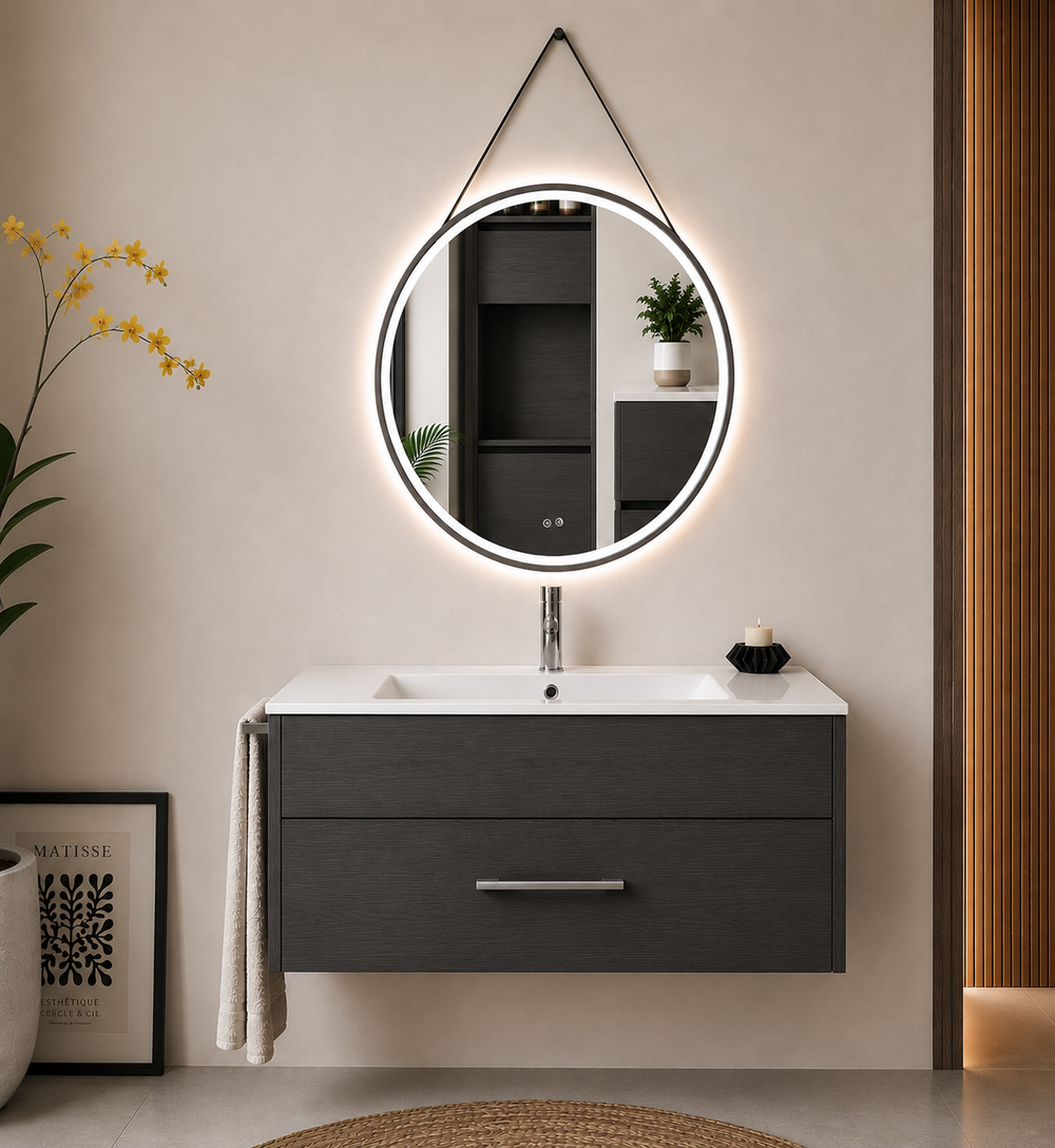 Mobilier de baie FLORENCIA cu lavoar · Grafit