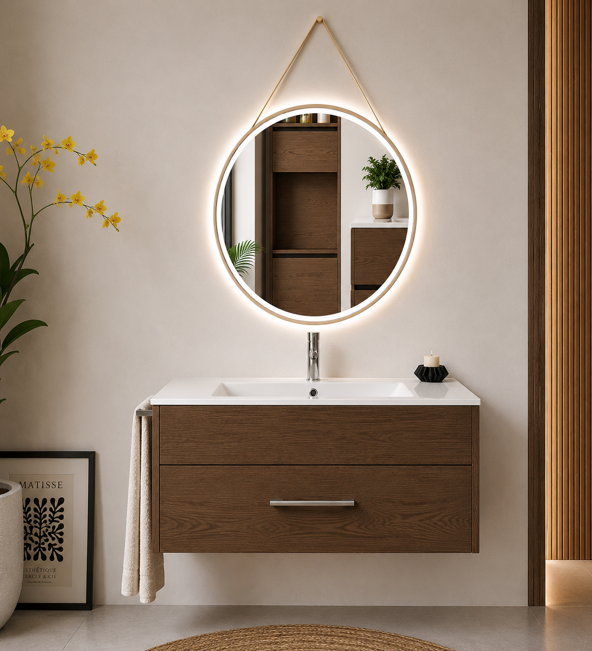 Mobilier de baie FLORENCIA cu lavoar