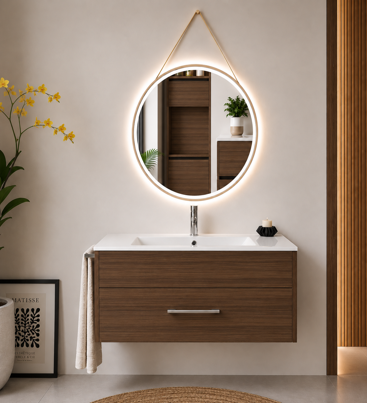 Mobilier de baie FLORENCIA cu lavoar