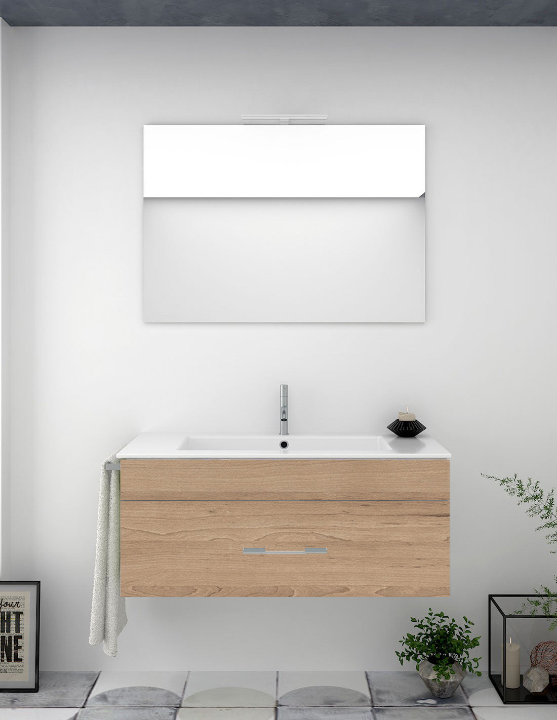 Mobilier de baie FLORENCIA cu lavoar
