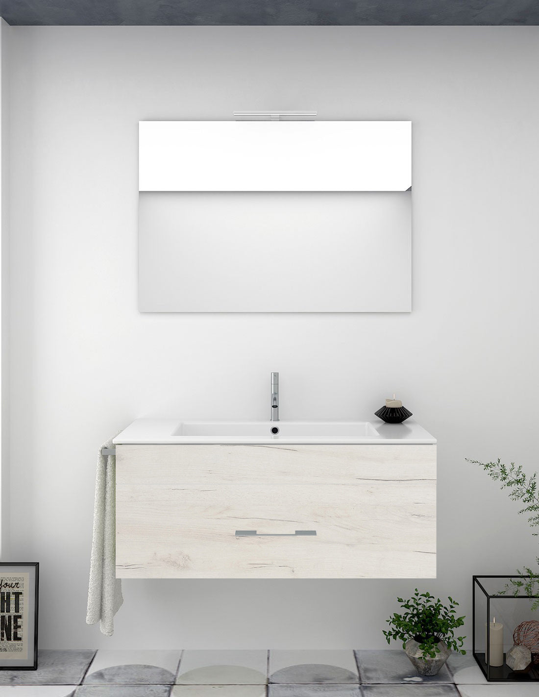 Mobilier de baie FLORENCIA cu lavoar