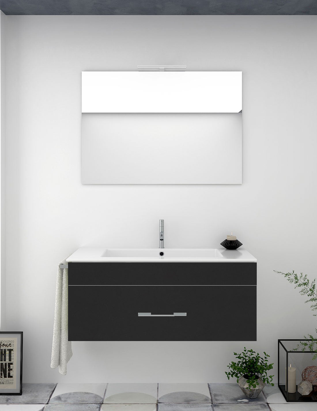 Mobilier de baie FLORENCIA cu lavoar
