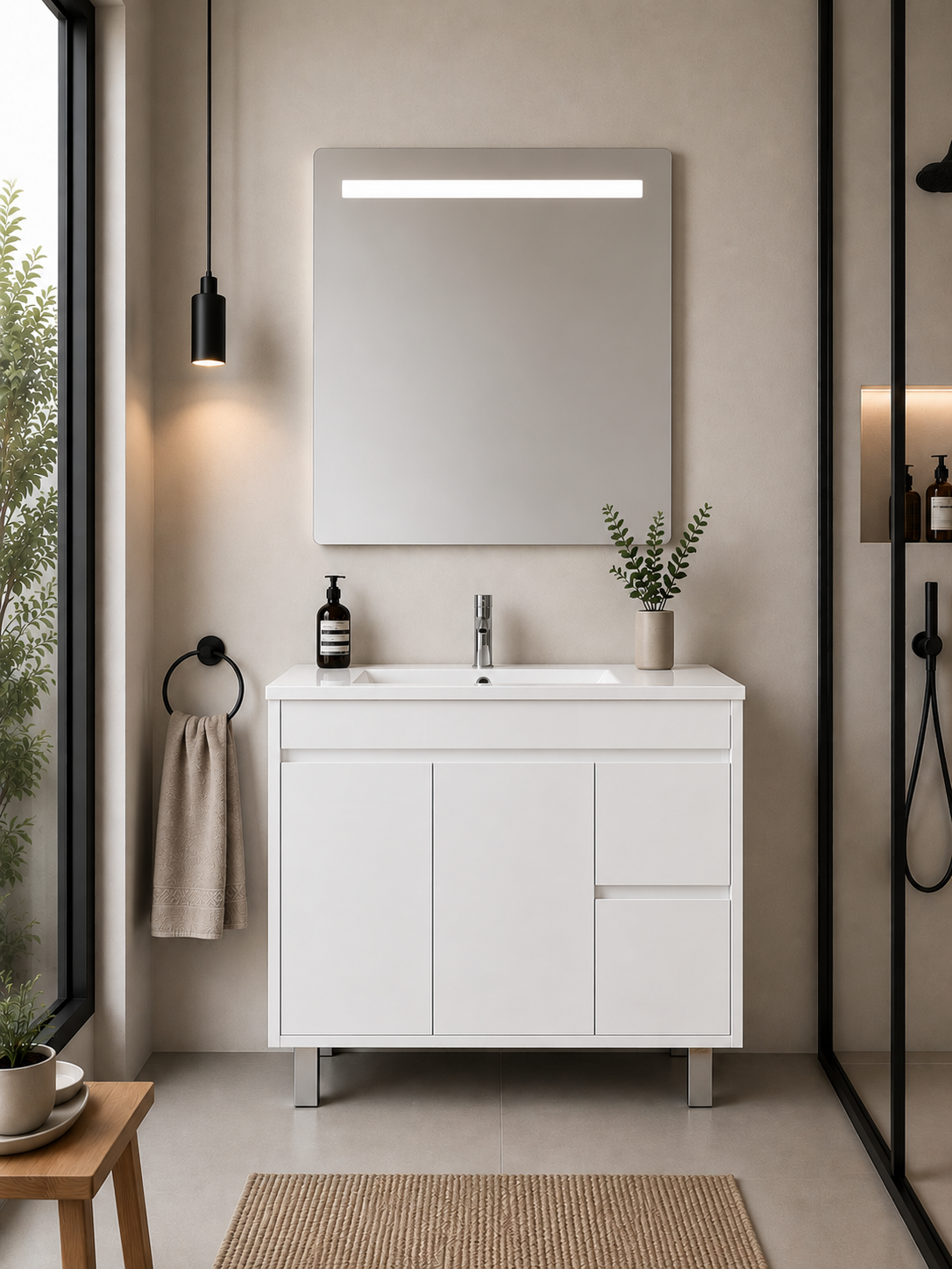 Mobilier de baie ISQUIA cu lavoar