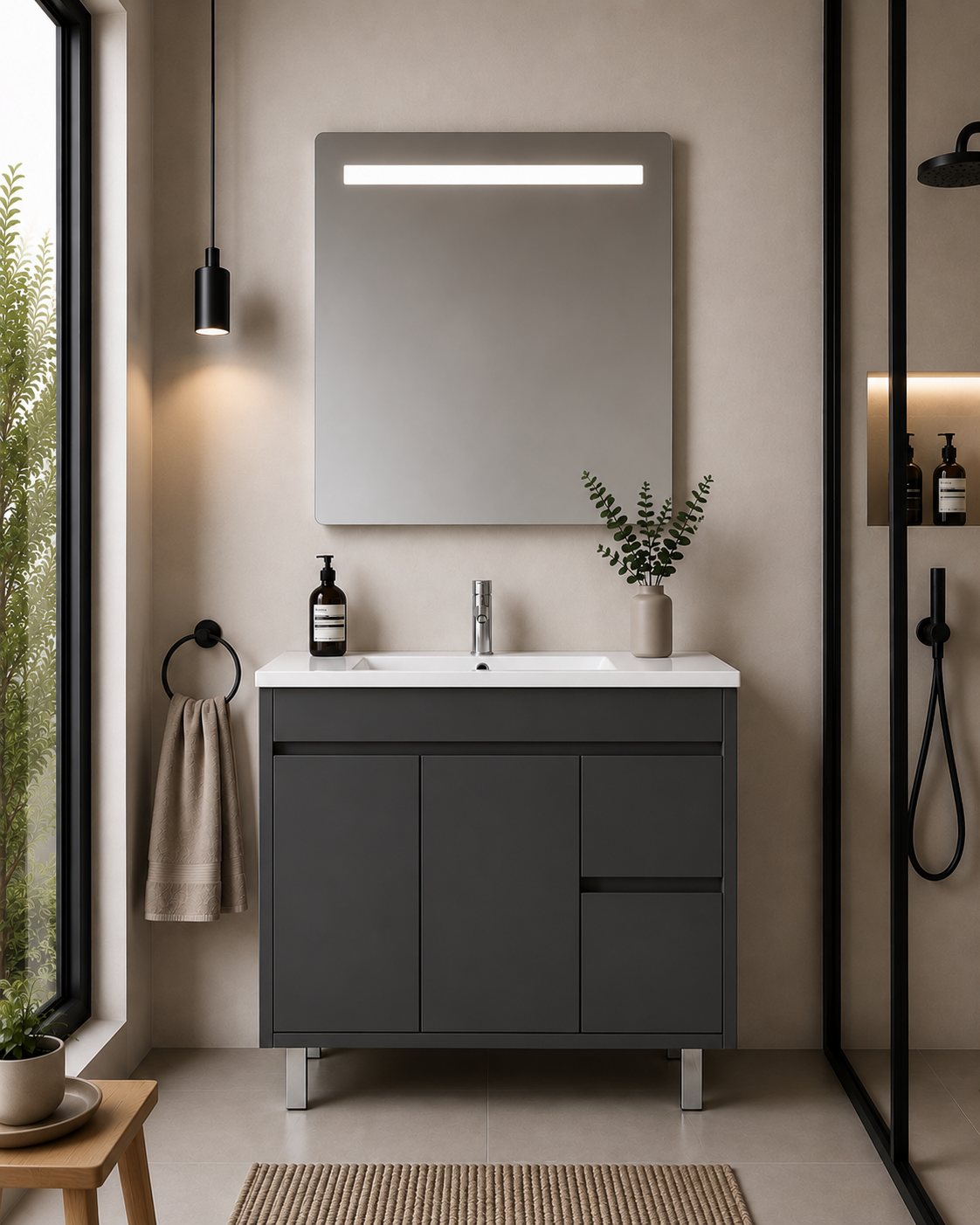 Mobilier de baie ISQUIA cu lavoar