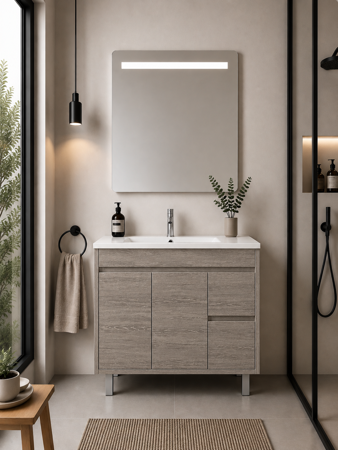 Mobilier de baie ISQUIA cu lavoar
