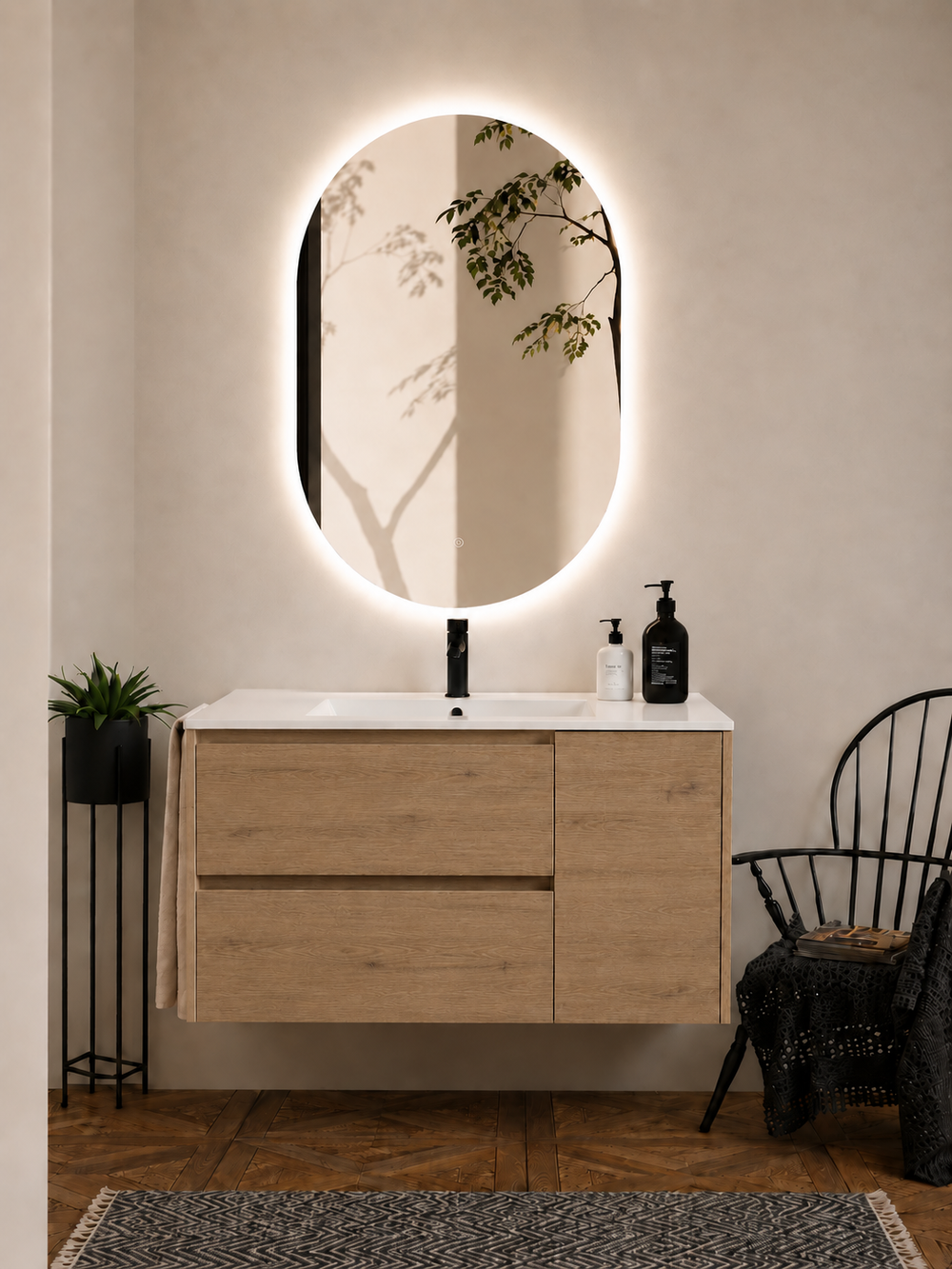 Mobilier de baie ITACA cu lavoar · Estepa