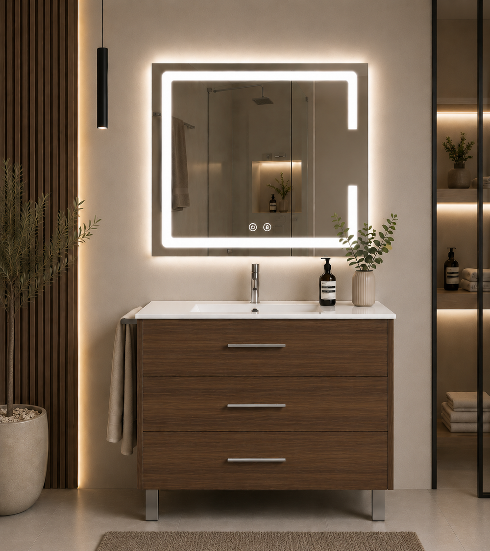 Mobilier de baie RIBERA cu lavoar · Frasin Tea