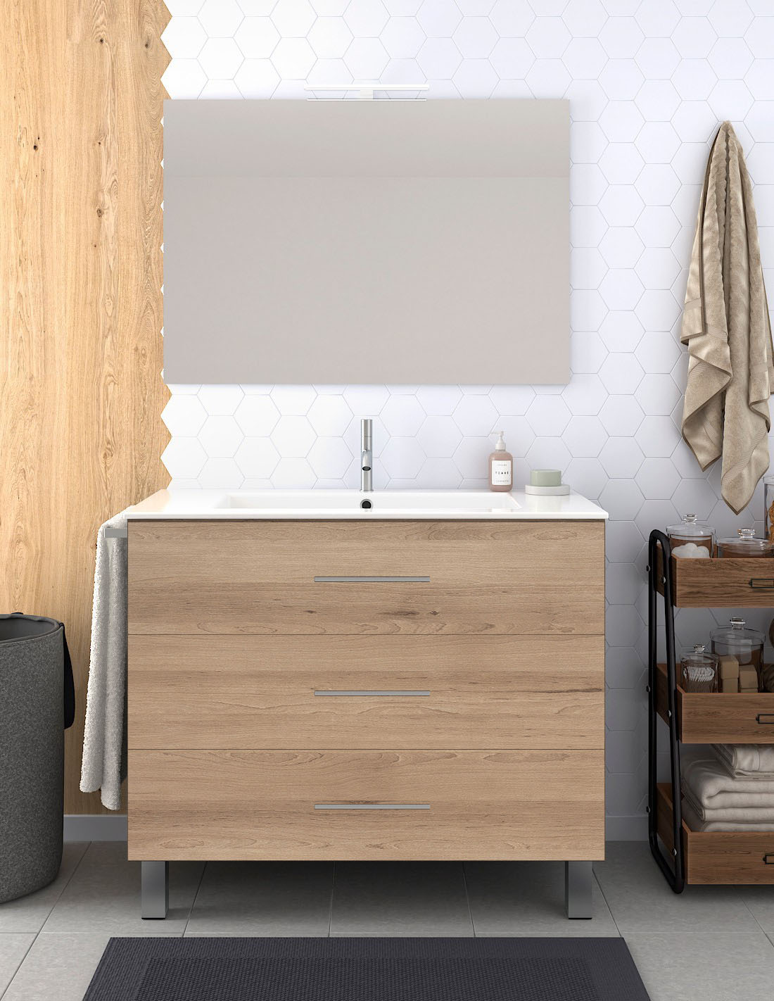 Mobilier de baie RIBERA cu lavoar