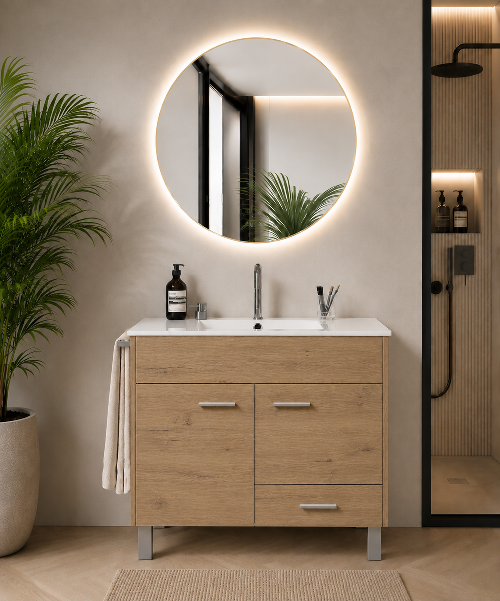 Mobilier de baie SAMOS cu lavoar · Estepa