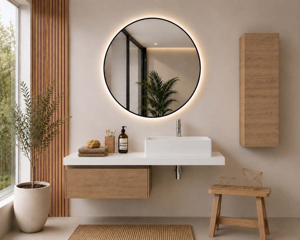 Mobilier de baie SICILIA cu modul Estepa de 60 cm și blat alb de 120 cm · Estepa