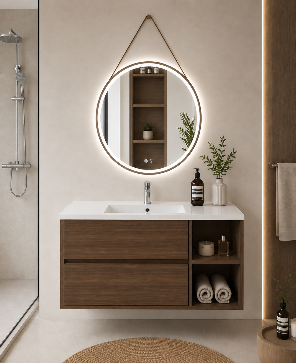 Mobilier de baie Zeus cu lavoar · Frasin Tea